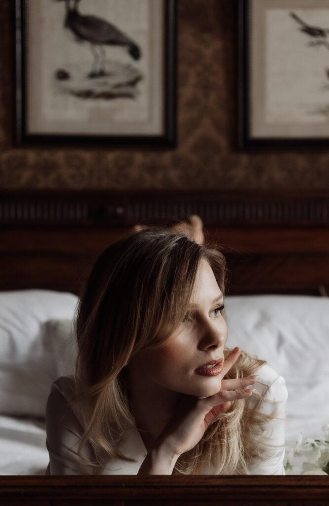 The Beauty and Romance of morning Bridal Portraits, photo 18 by Alexandria French Photography