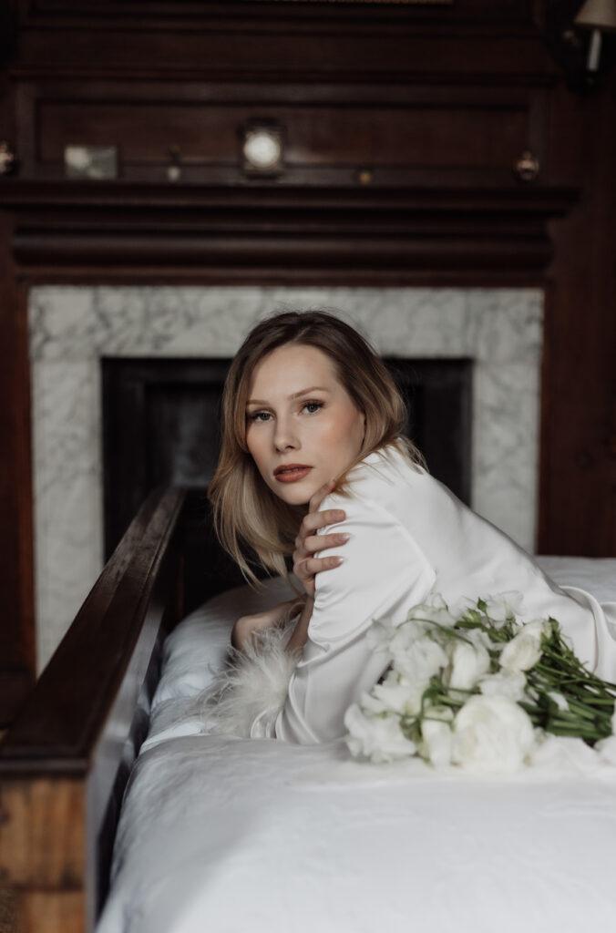 The Beauty and Romance of morning Bridal Portraits, photo 16 by Alexandria French Photography