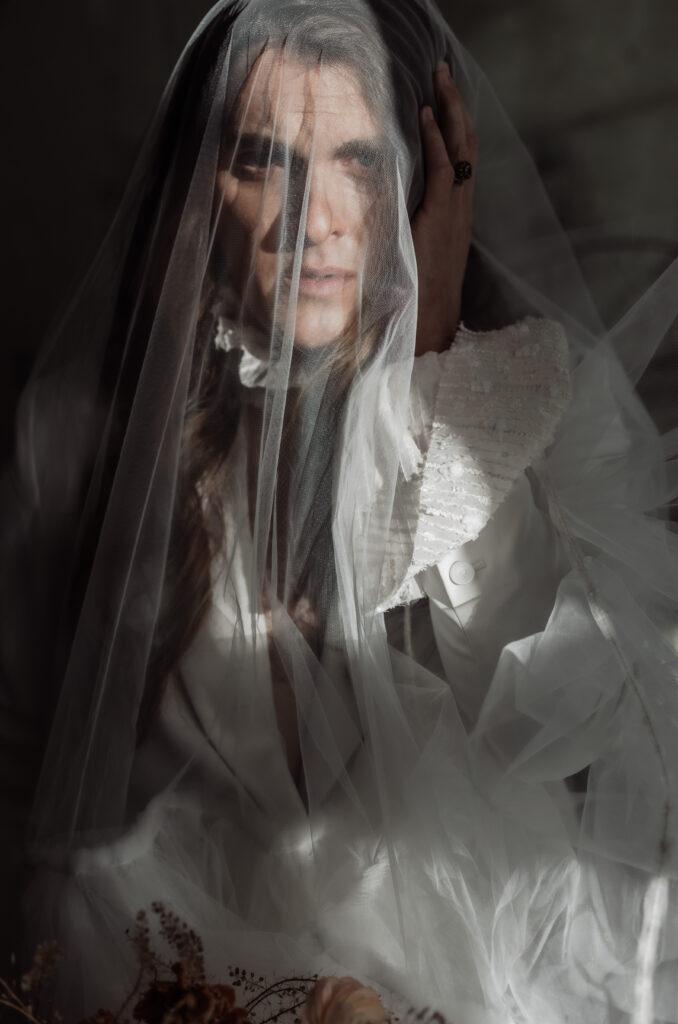 lgbtq wedding portrait by a fine art wedding photographer. Creating art within wedding photography