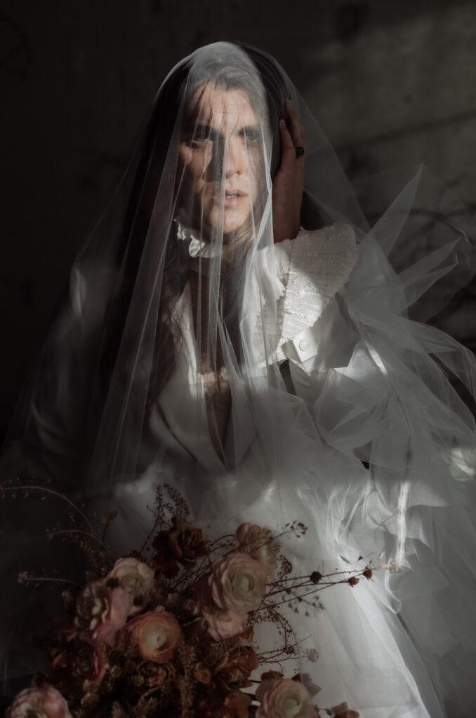 lgbtq wedding portrait by a fine art wedding photographer. Creating art within wedding photography