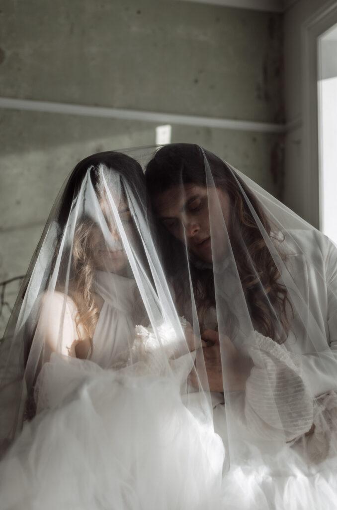 lgbtq wedding portrait by a fine art wedding photographer. Creating art within wedding photography